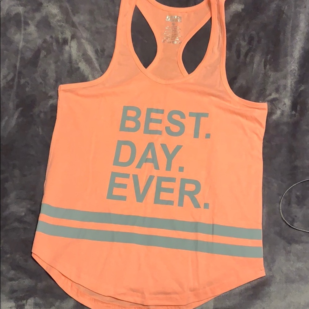 Workout tank top best day ever
